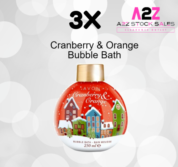 3 Avon Cranberry & Orange Bath And Body Wash – Bain Mousse