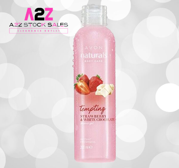 natural shower gel strawberry white chocolate